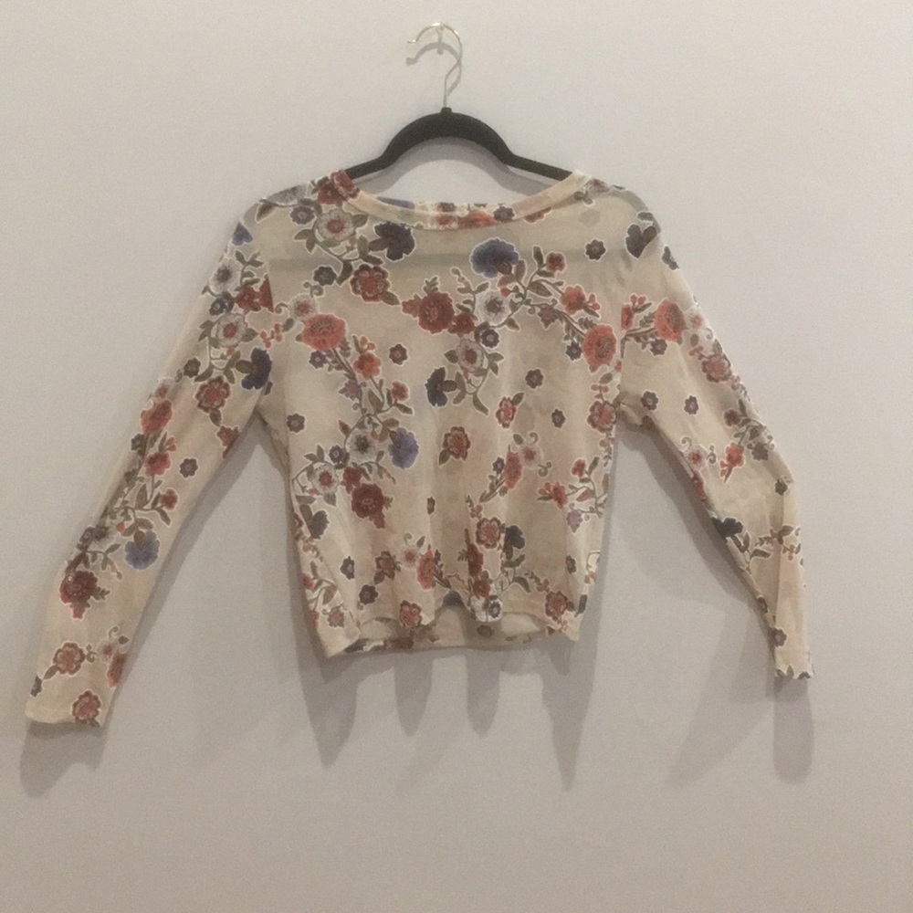 Sheer flower top